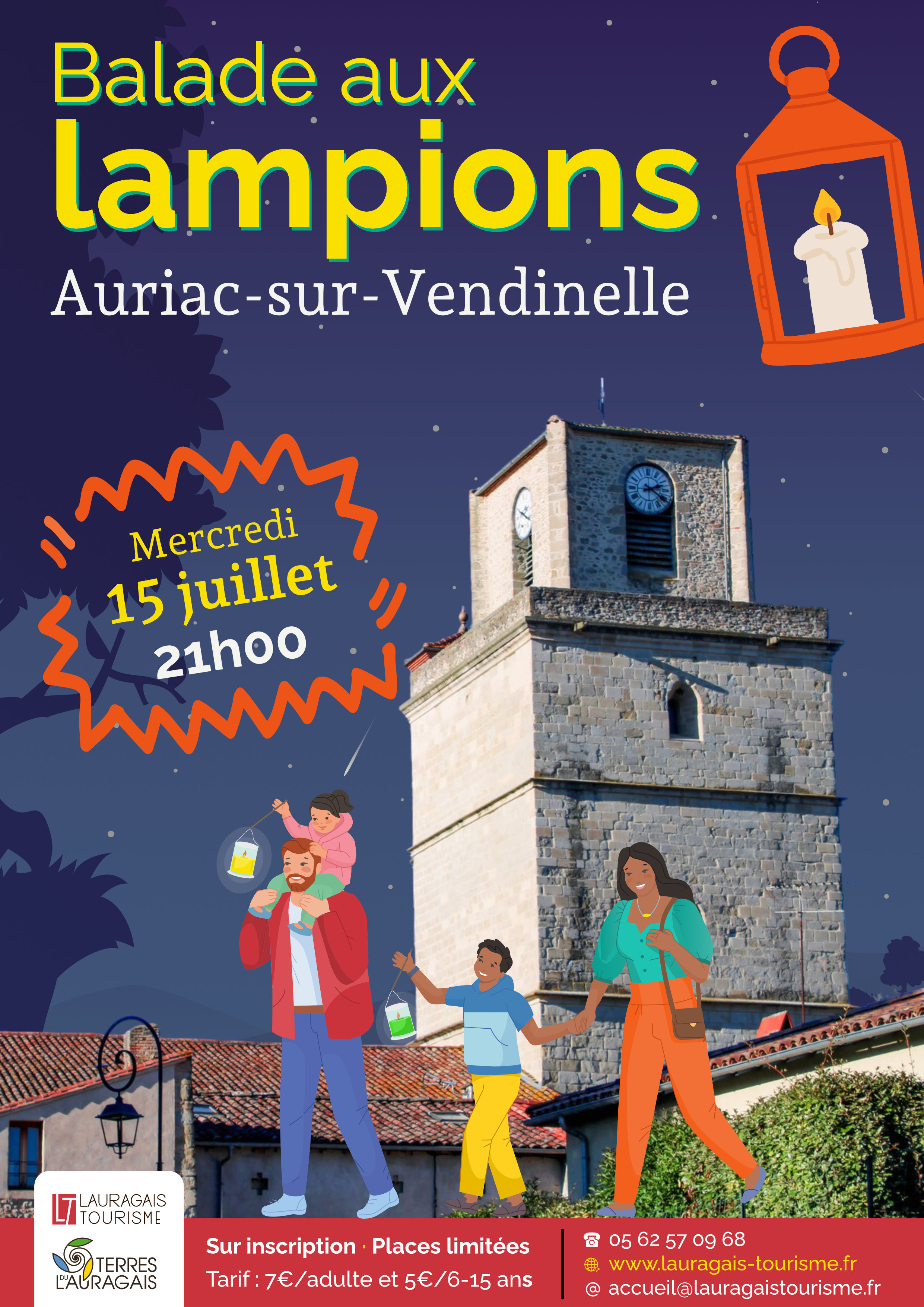 VISITE AUX LAMPIONS À AURIAC-SUR-VENDINELLE