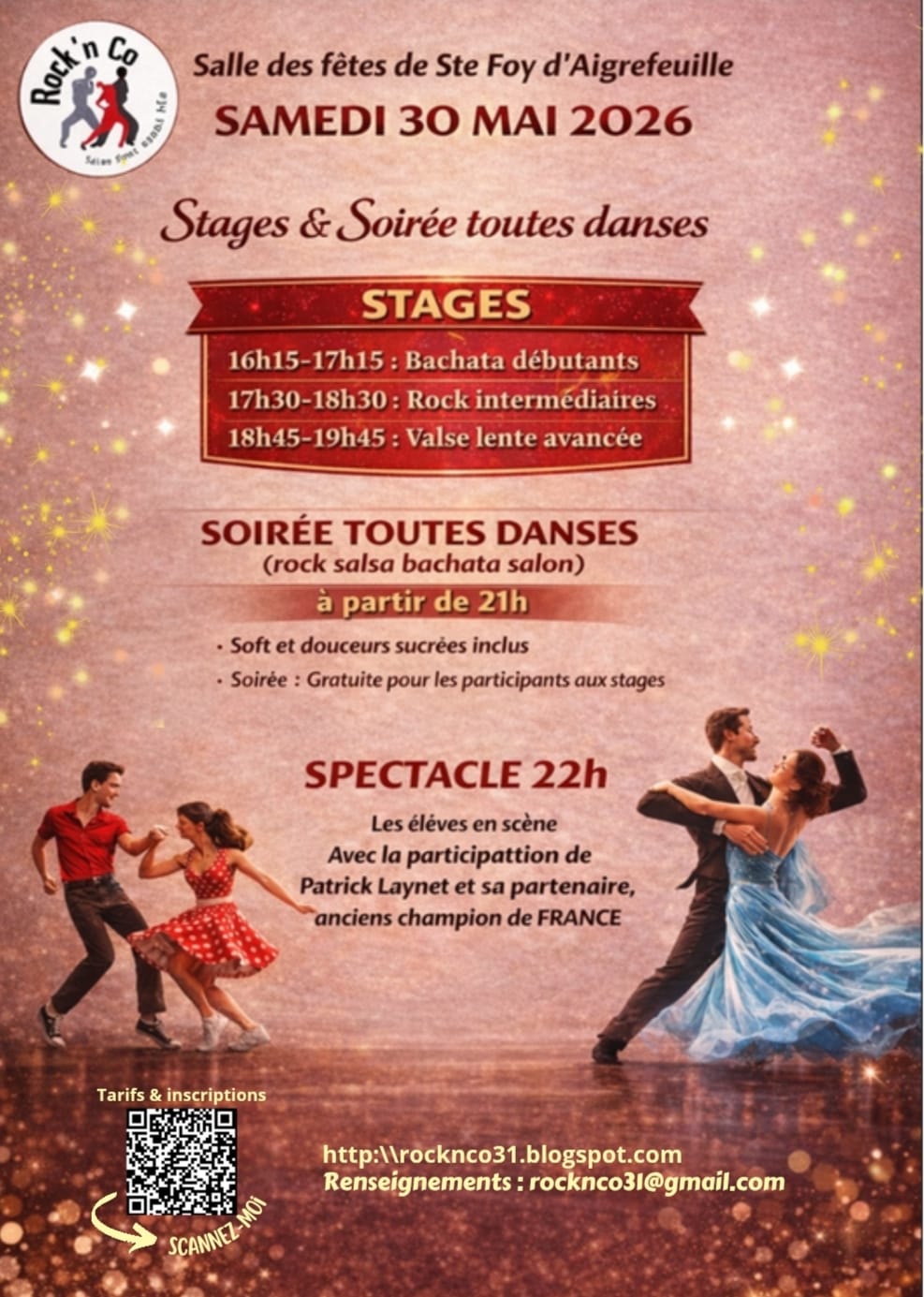 STAGE ET SOIRÉES TOUTES DANSES — visuel événement