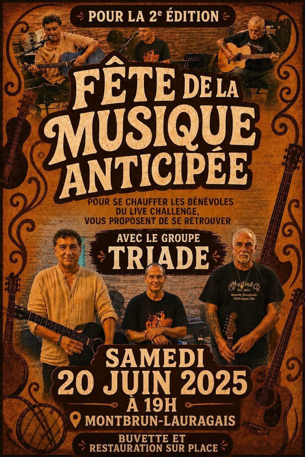 FÊTE DE LA MUSIQUE ANTICIPÉE, AVEC LES BÉNÉVOLES DU LIVE CHALLENGE
