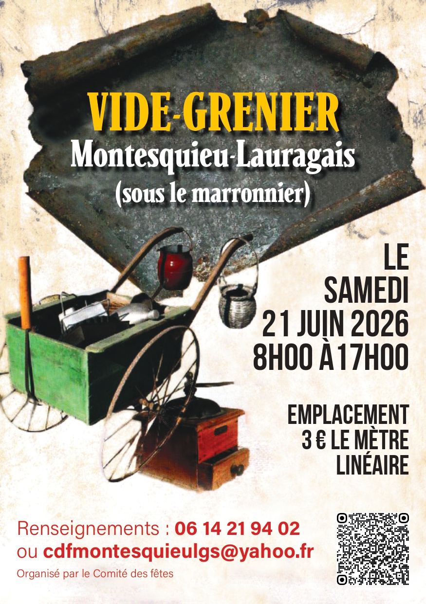 VIDE-GRENIERS SOUS LE MARRONNIER — visuel événement