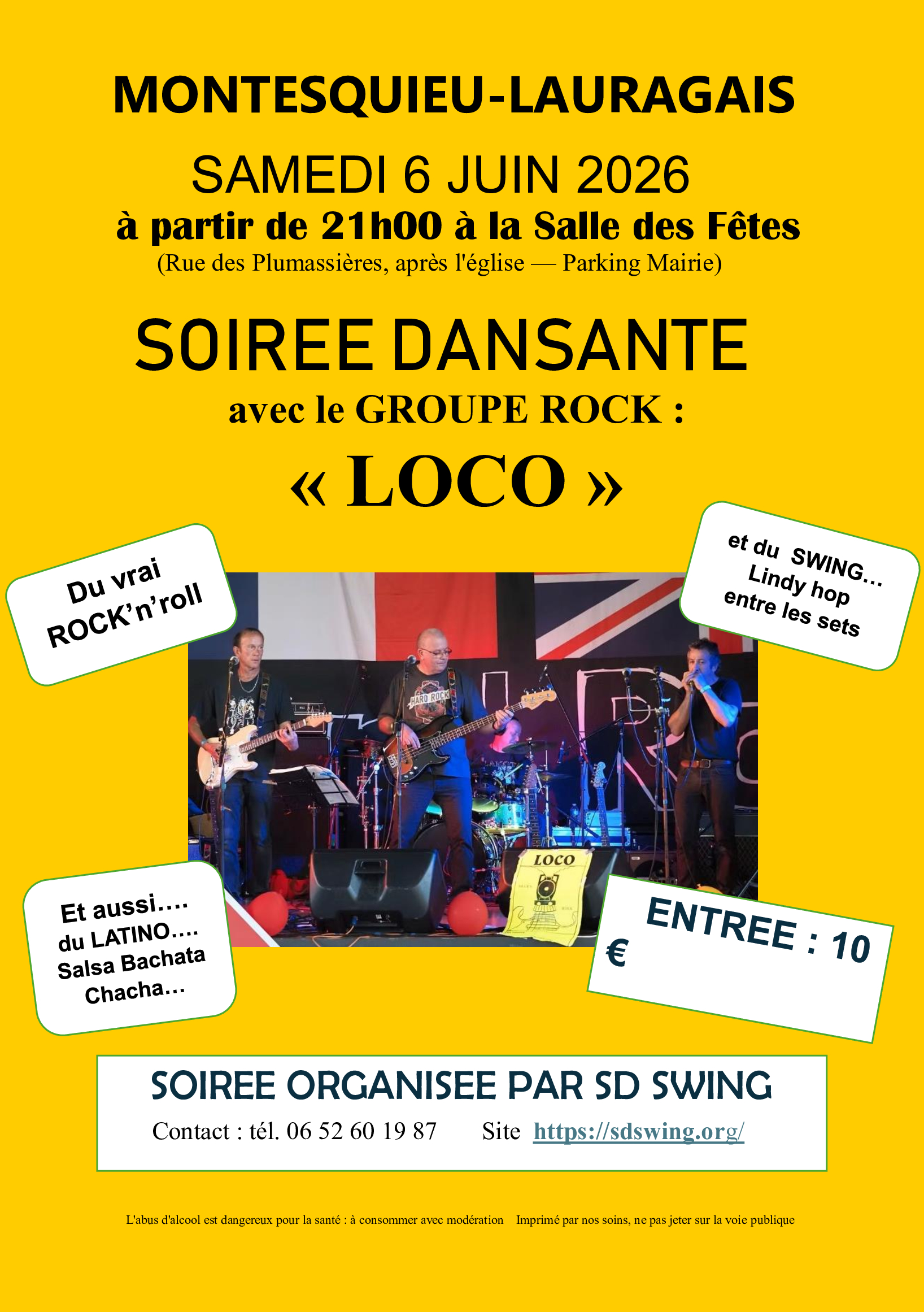SOIRÉE DANSANTE AVEC L'ORCHESTRE LOCO BLUES