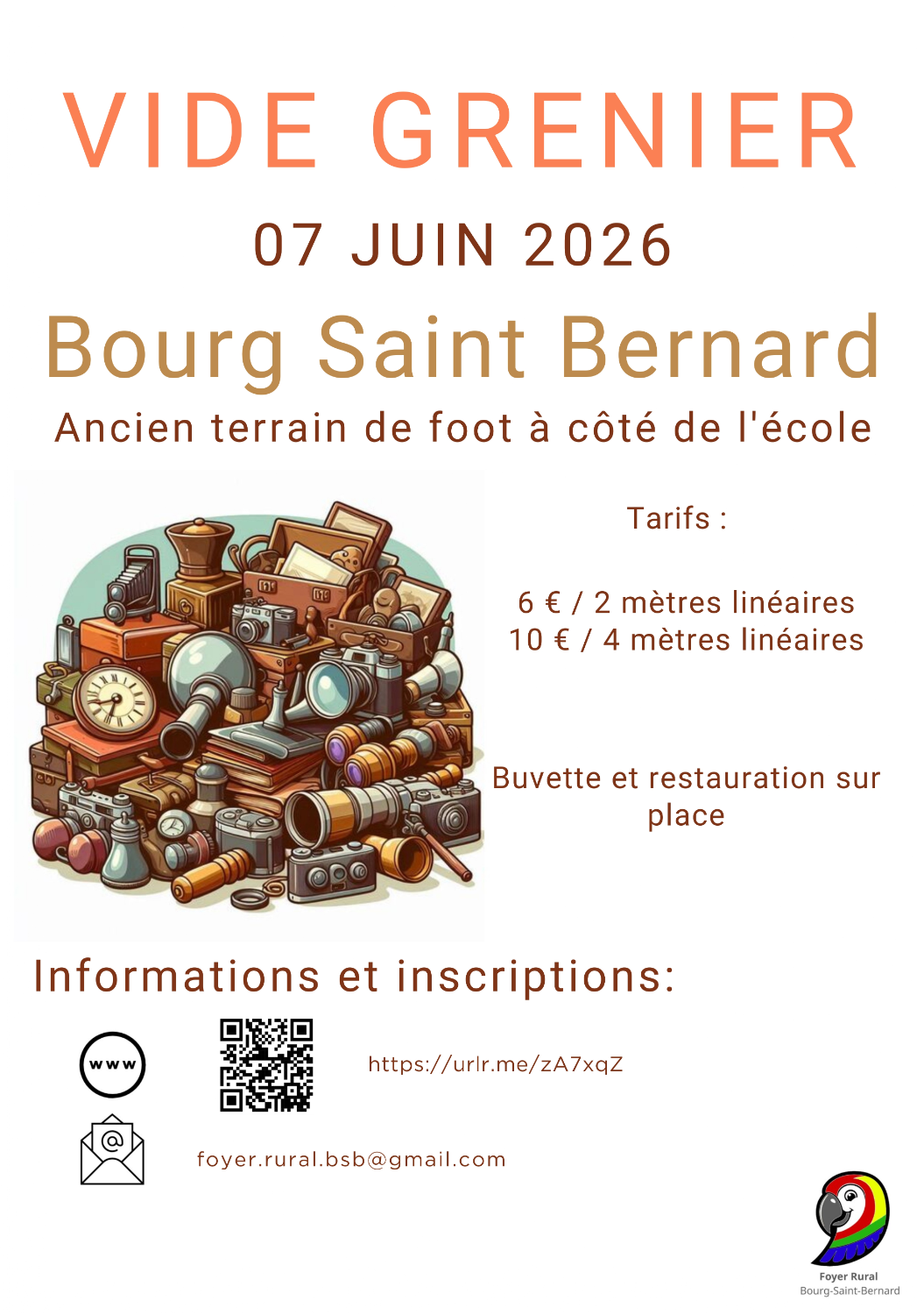 VIDE-GRENIERS À BOURG-SAINT-BERNARD