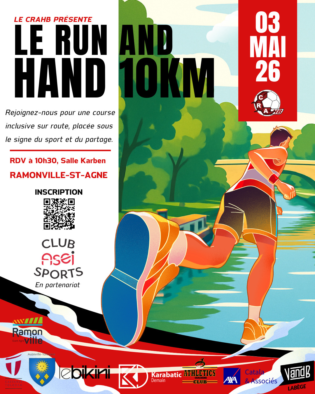 RUN & HAND — visuel événement