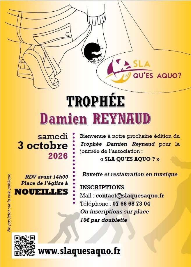 TROPHÉE DAMIEN REYNAUD : CONCOURS DE PÉTANQUE