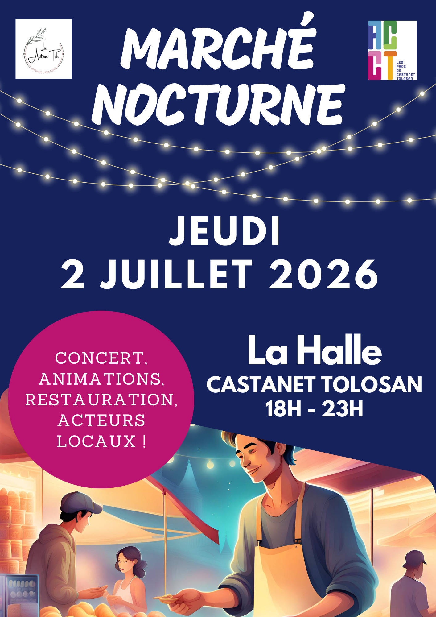 LE MARCHÉ NOCTURNE DE L'ACCT — visuel événement