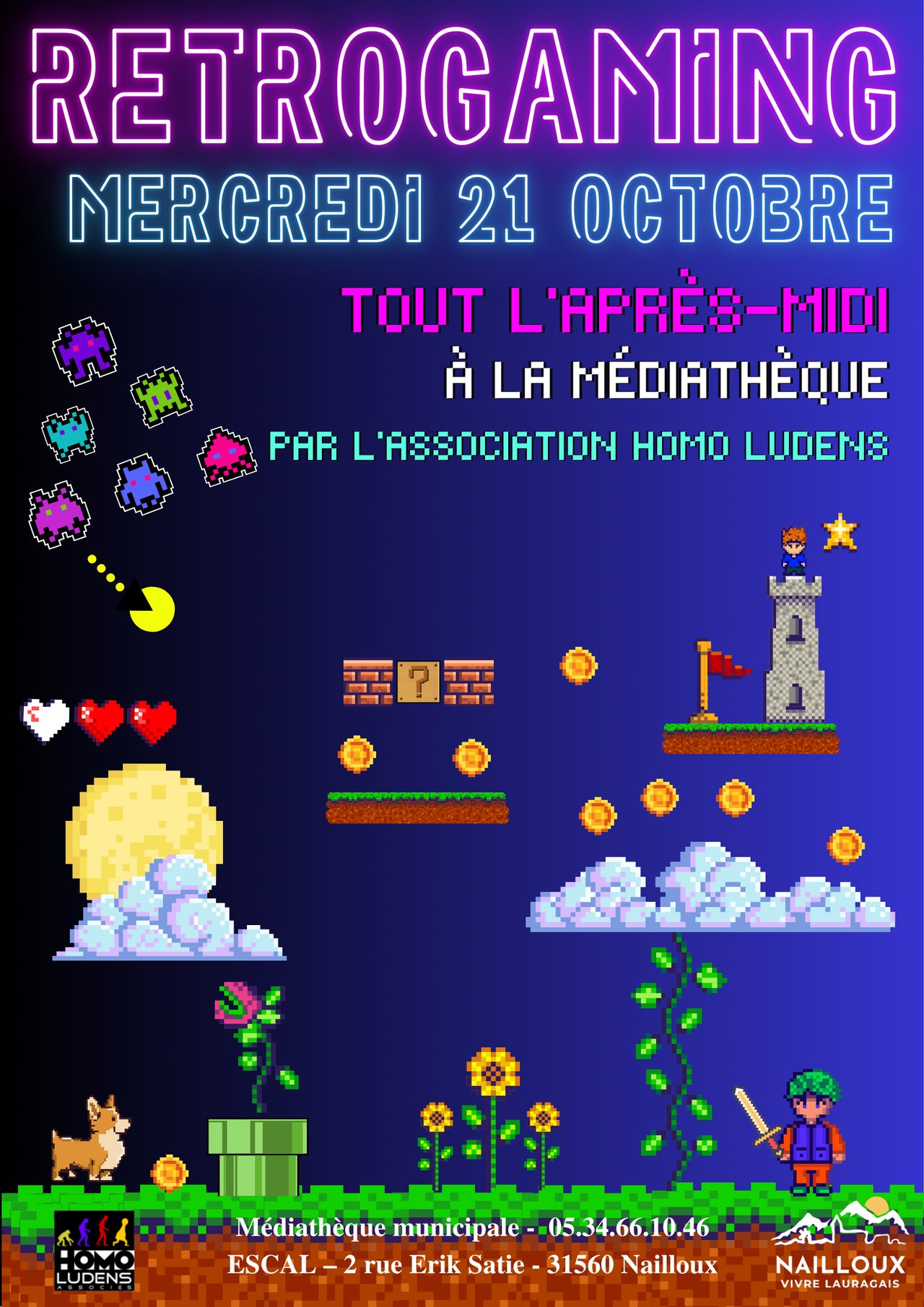 RETROGAMING À LA MÉDIATHÈQUE