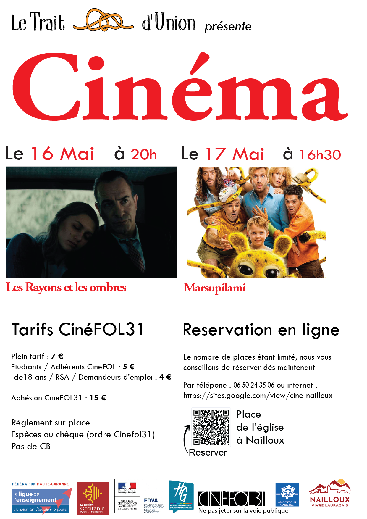 CINÉMA À NAILLOUX — visuel événement