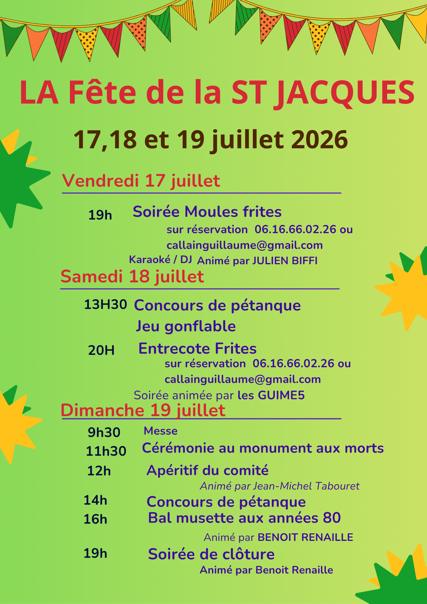 FÊTE DE LA ST JACQUES À MONTESQUIEU-LAURAGAIS
