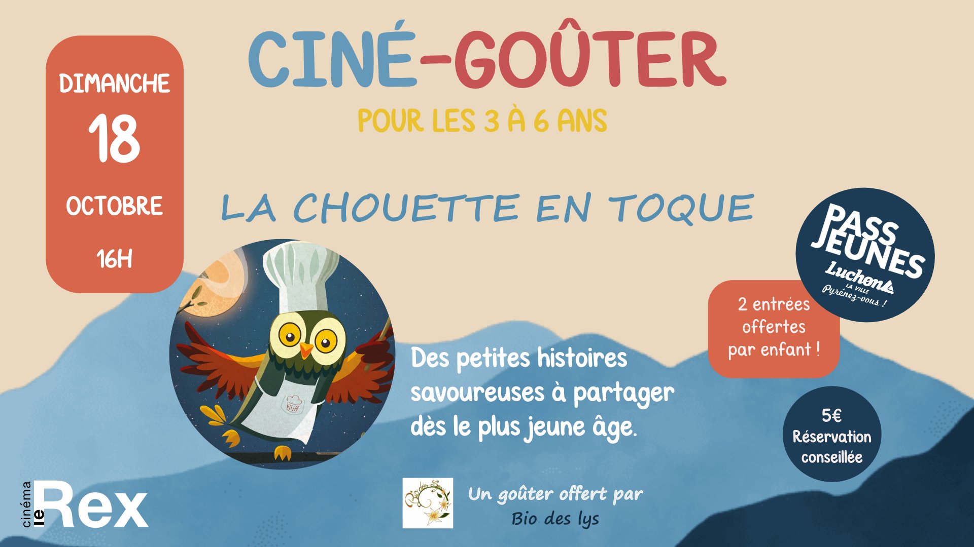 CINÉ-GOÛTER "LA CHOUETTE EN TOQUE"