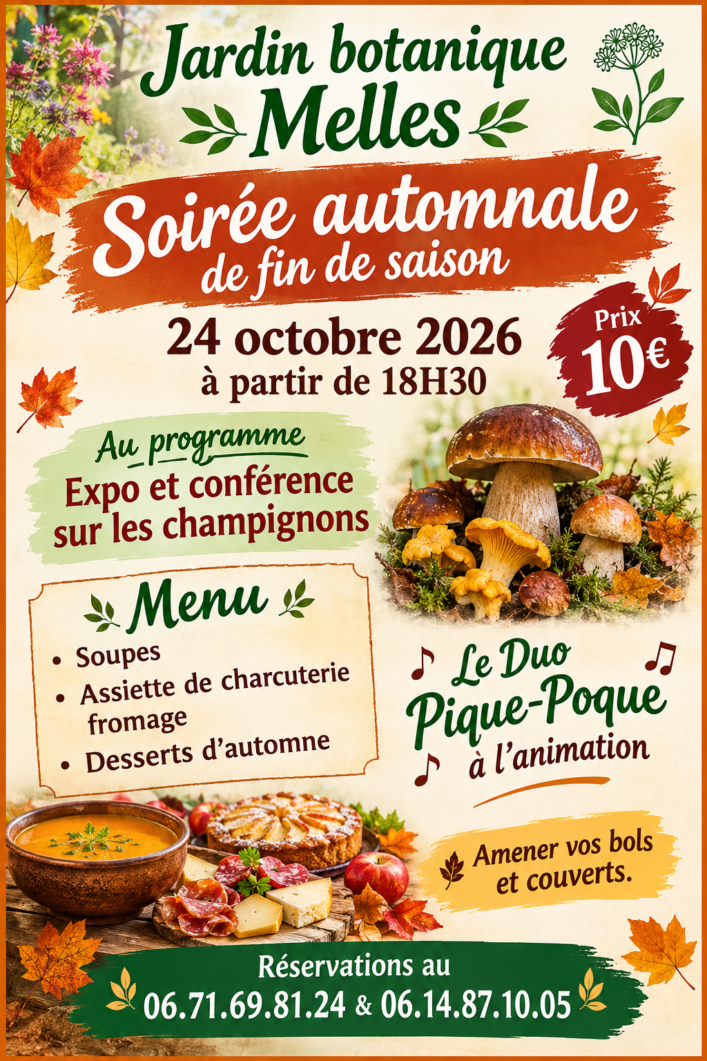 SOIRÉE AUTOMNALE AU JARDIN BOTANIQUE