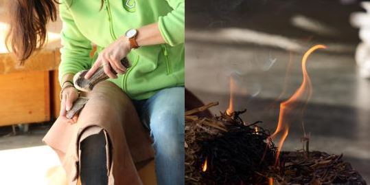 DÉMONSTRATION D’ALLUMAGE DU FEU