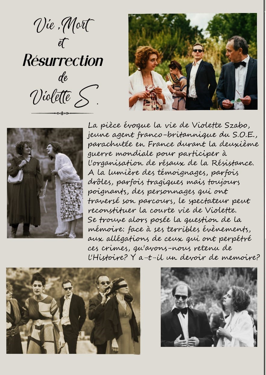 THÉÂTRE "VIE, MORT ET RÉSURRECTION DE VIOLETTE S."