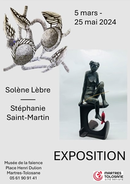 EXPOSITION DE SOLÈNE LÈBRE & STÉPHANIE SAINT-MARTIN Du 1 au 25 mai 2024