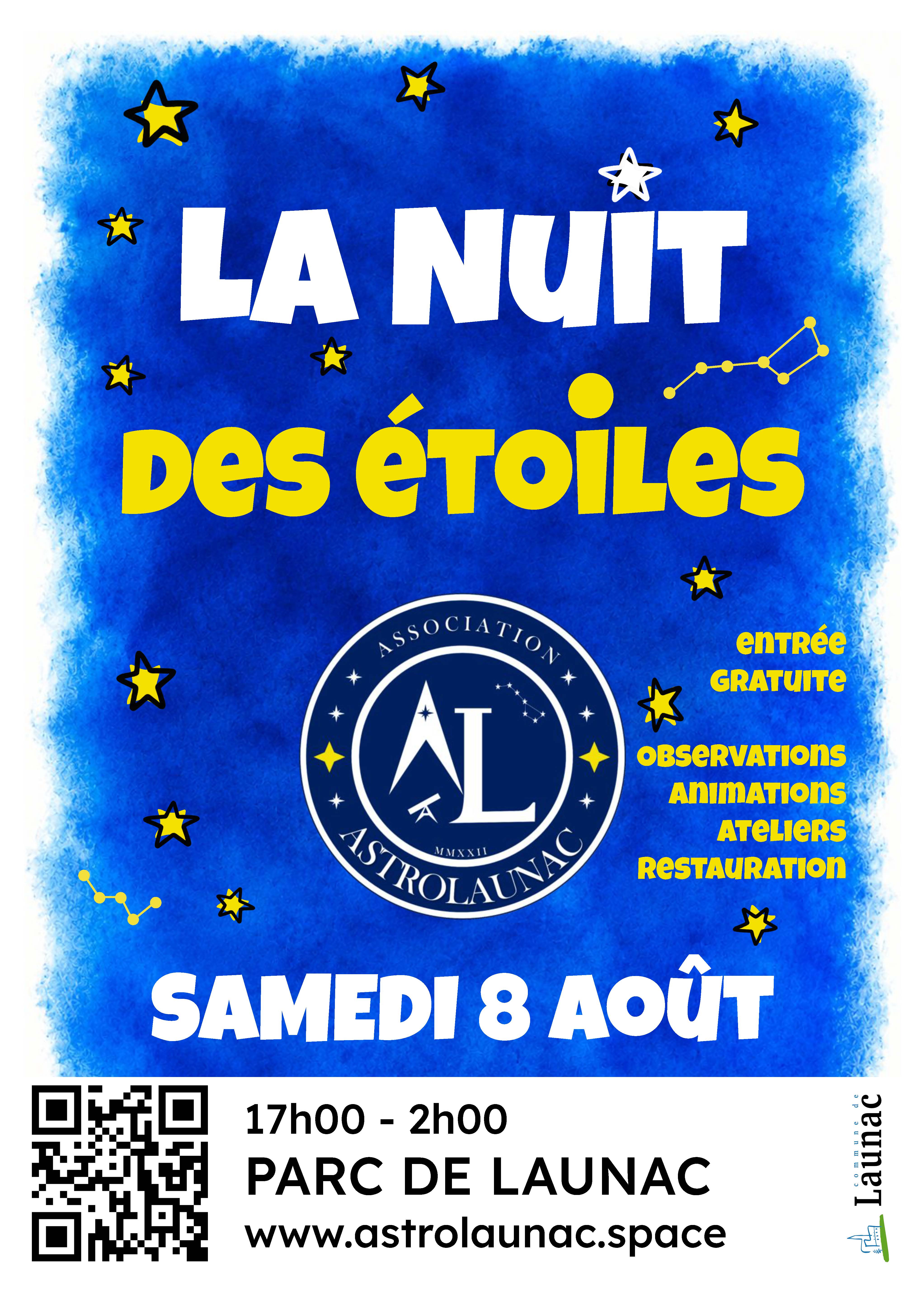 NUIT DES ÉTOILES AVEC ASTROLAUNAC