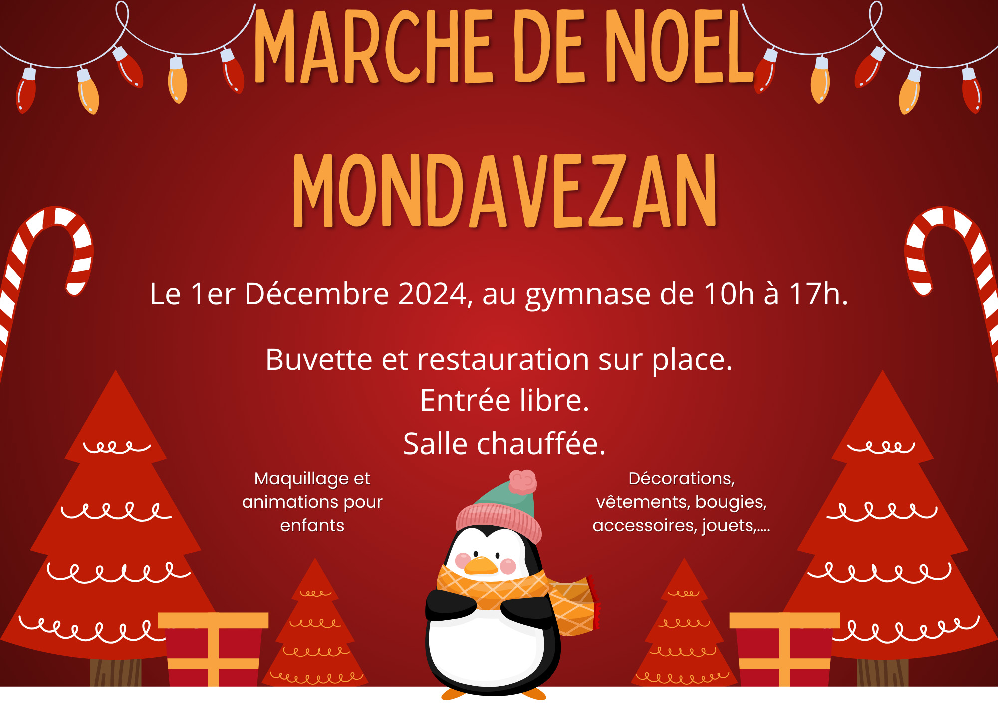 MARCHÉ DE NOËL Le 1 déc 2024