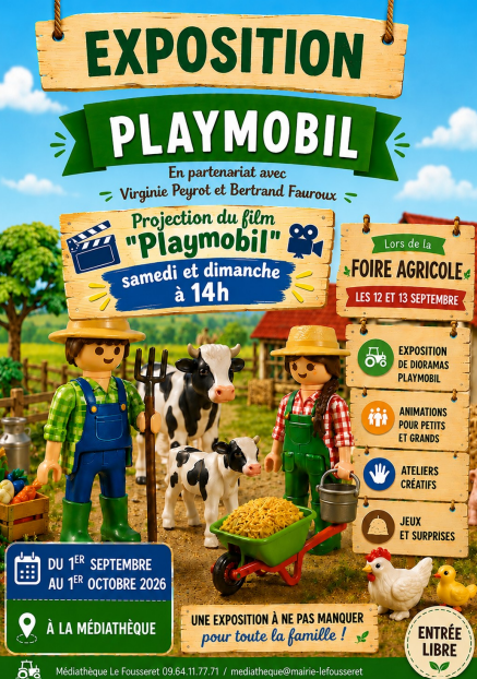 EXPOSITION ET ANIMATIONS "PLAYMOBIL"