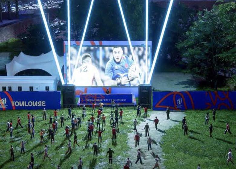 Village rugby coupe du monde de rugby 2023 à Toulouse
