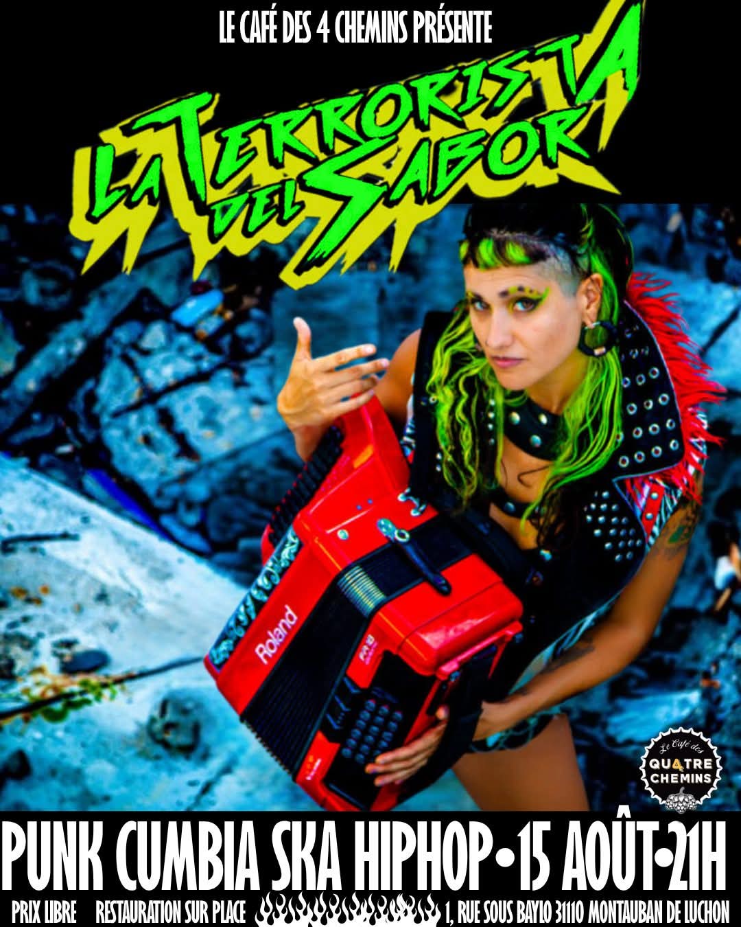 LA TERRORISTA DEL SABOR - CUMBIA PUNK ELECTRO AU CAFÉ DES 4 CHEMINS