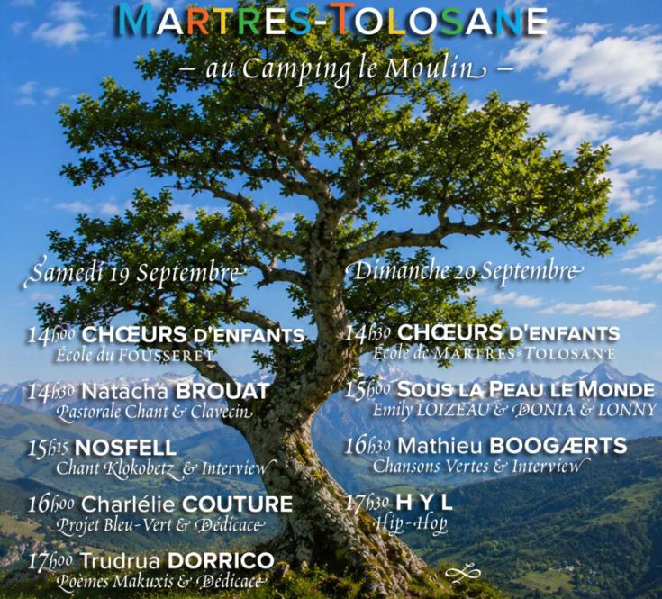 19 - 20 SEPTEMBRE - festival du verbe - Martres-Tolosane