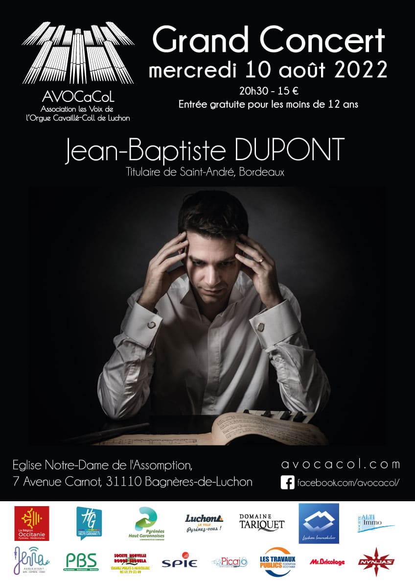 CINÉ CONCERT D'ORGUE JEAN-BAPTISTE DUPONT