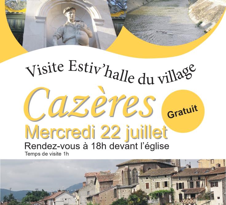 22 JUILLET Visites estiv'Halle - CAZERES