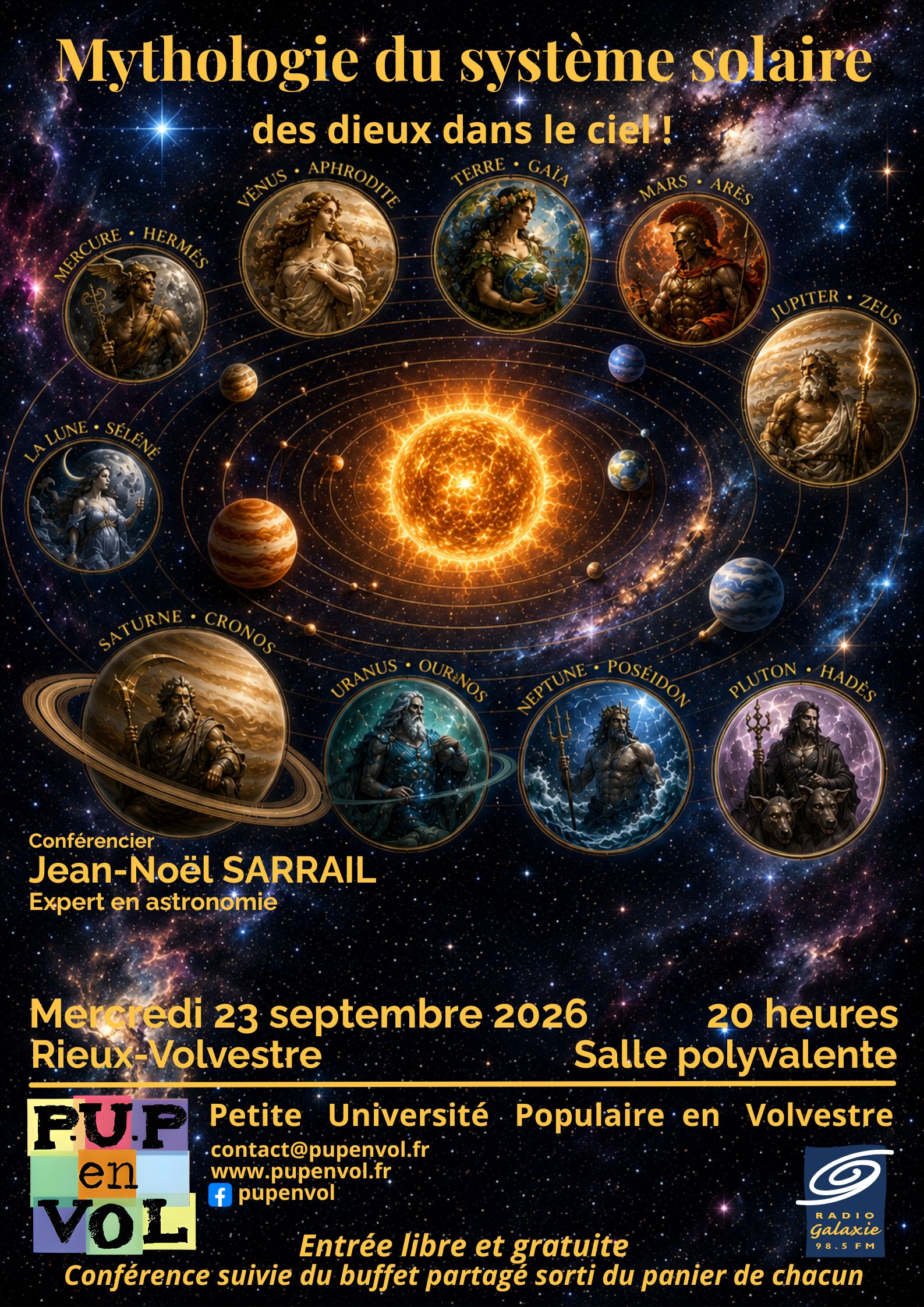 MYTHOLOGIE DU SYSTÈME SOLAIRE DES DIEUX DANS LE CIEL !  JEAN-NOËL SARRAIL