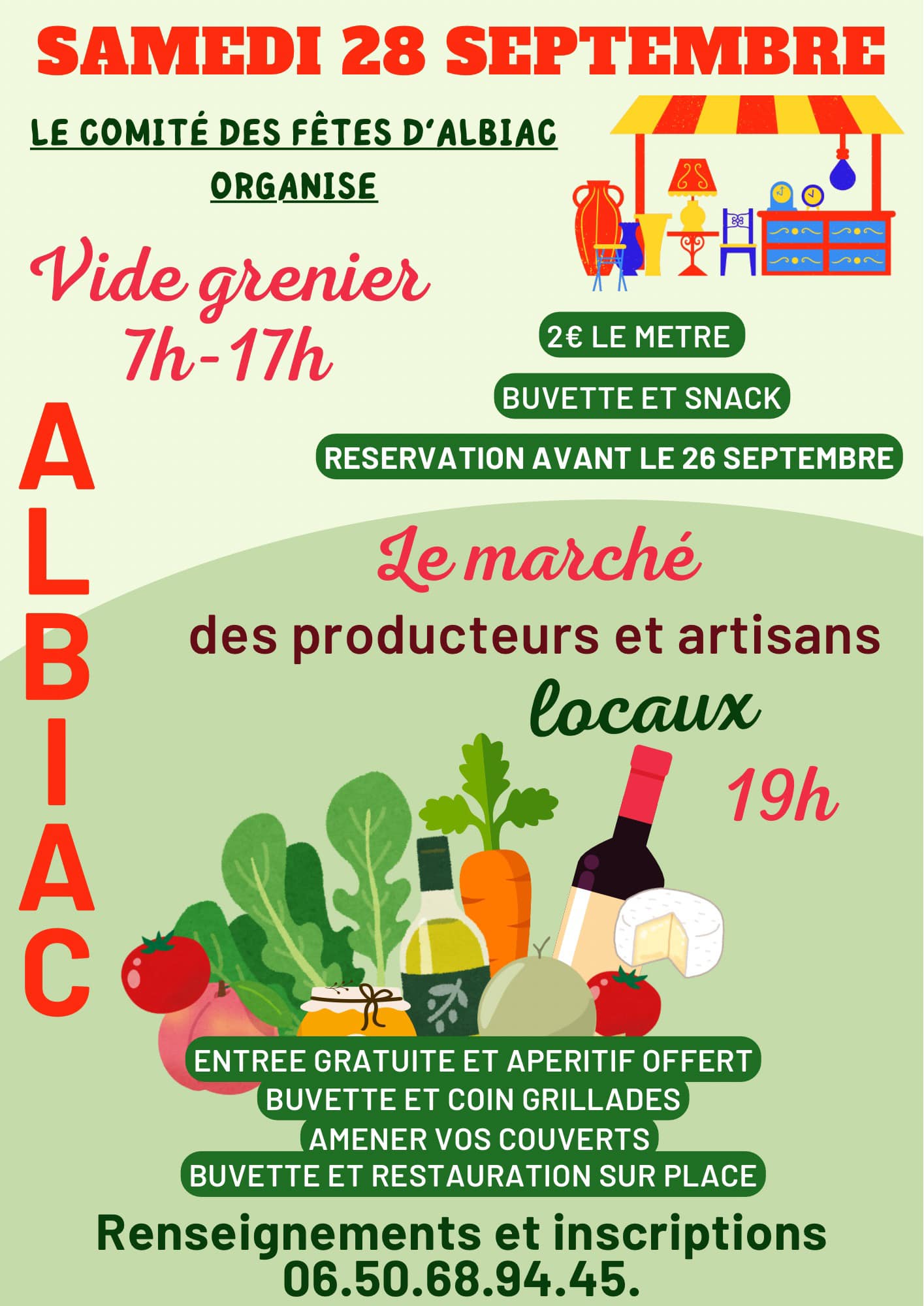 VIDE GRENIERS ET MARCHÉ DE PRODUCTEURS ET ARTISANS LOCAUX