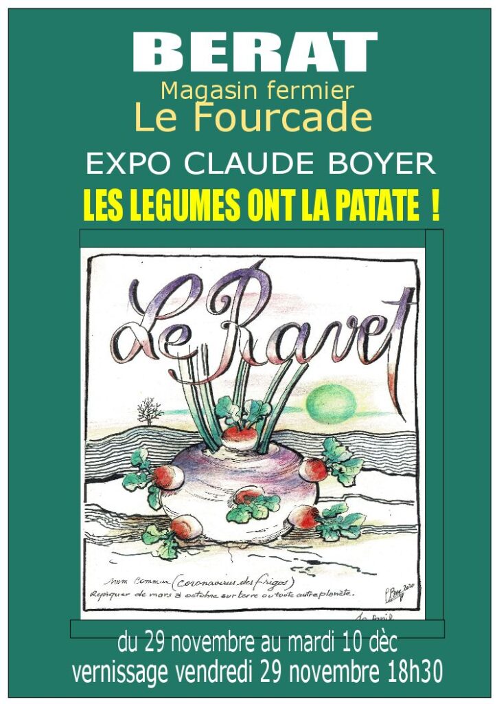 EXPOSITION LES LÉGUMES ONT LA PATATE ! DE CLAUDE BOYER