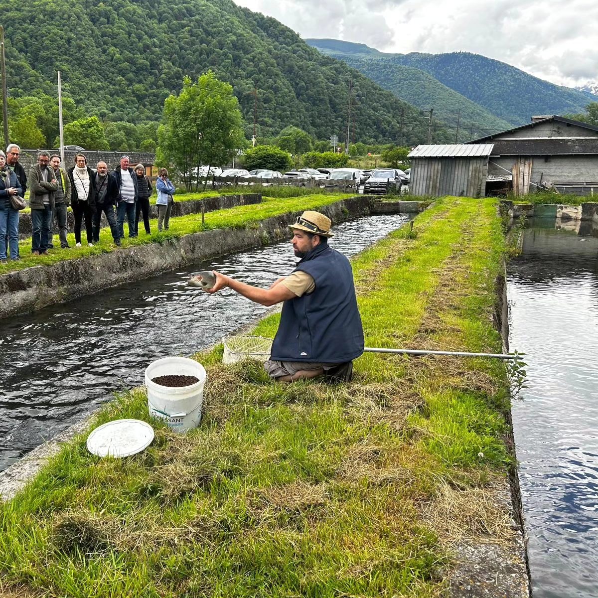PÊCHE A LA PISCICULTURE BIO LES VIVIERS DU COMMINGES