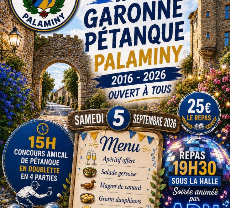 5 - SEPTEMBRE - PETANQUE - PALAMINY