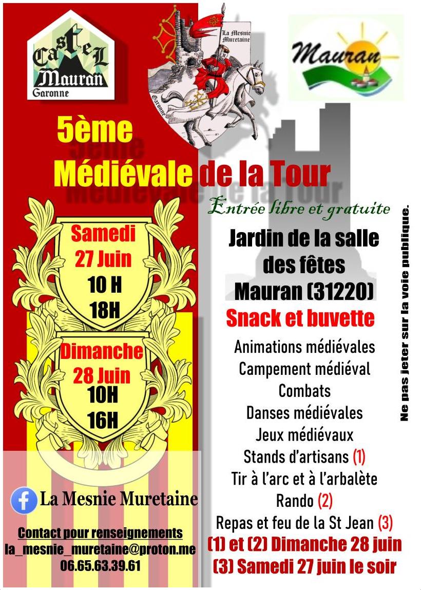 5E MÉDIÉVALES DE LA TOUR — Mercados y Ferias à Haute-Garonne