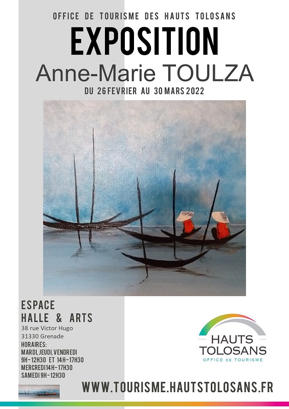 EXPOSITION DE PEINTURES D'ANNE-MARIE TOULZA, GRENADE
