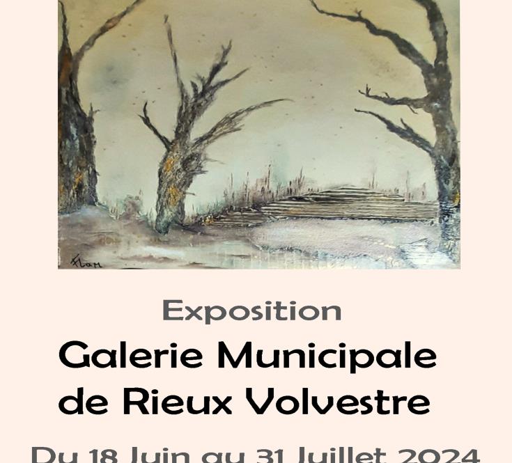 Affiche A4 Expo Flam Galerie municipale Rieux Volvestre