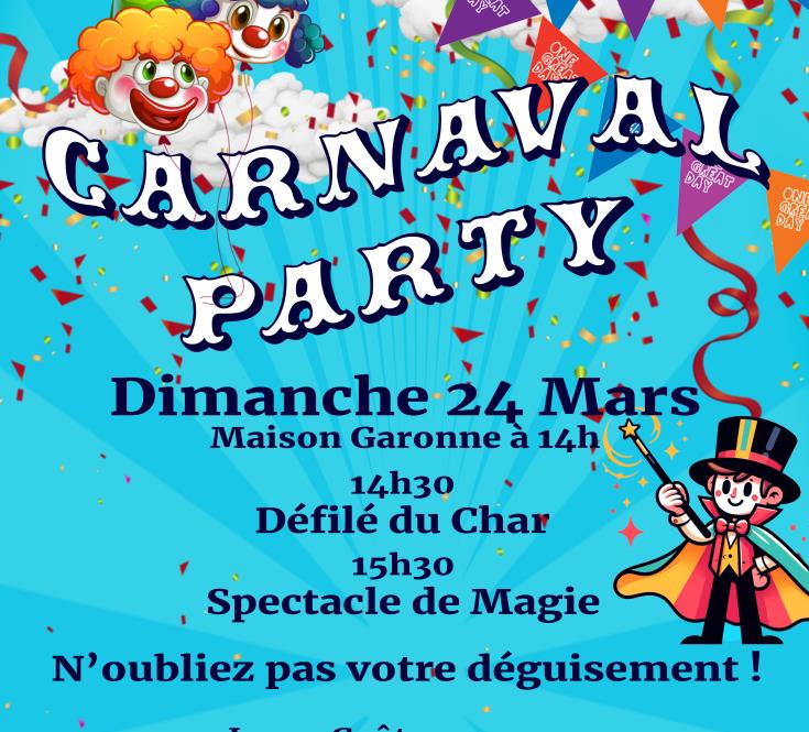 Affiche CARNAVAL PARTY