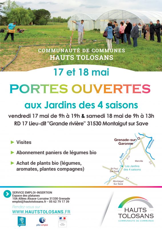 PORTES OUVERTES AUX JARDINS DES 4 SAISONS, MONTAIGUT-SUR-SAVE