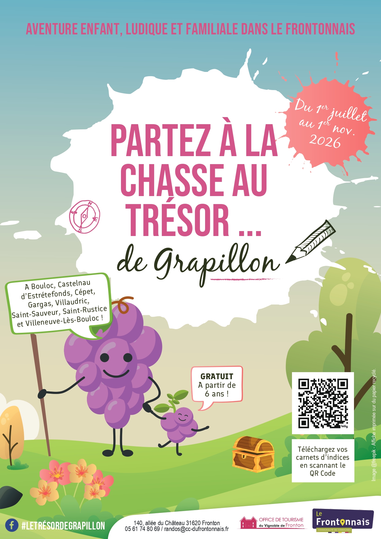 Affiche Jeu Le Trésor de Grapillon Eté 2026_page-0001