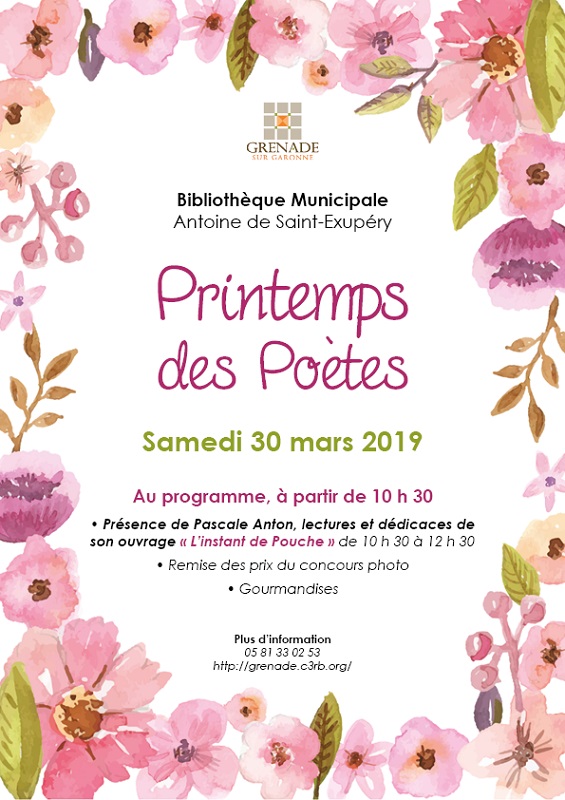 PRINTEMPS DES POETES, GRENADE, Tourisme des Hauts Tolosans