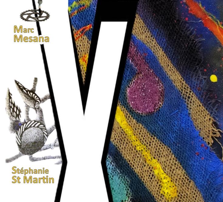 Affiche descente de sphères avec X