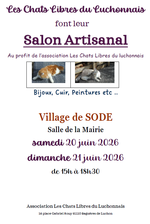 EXPOSITION LES CHATS FONT LEUR SALON