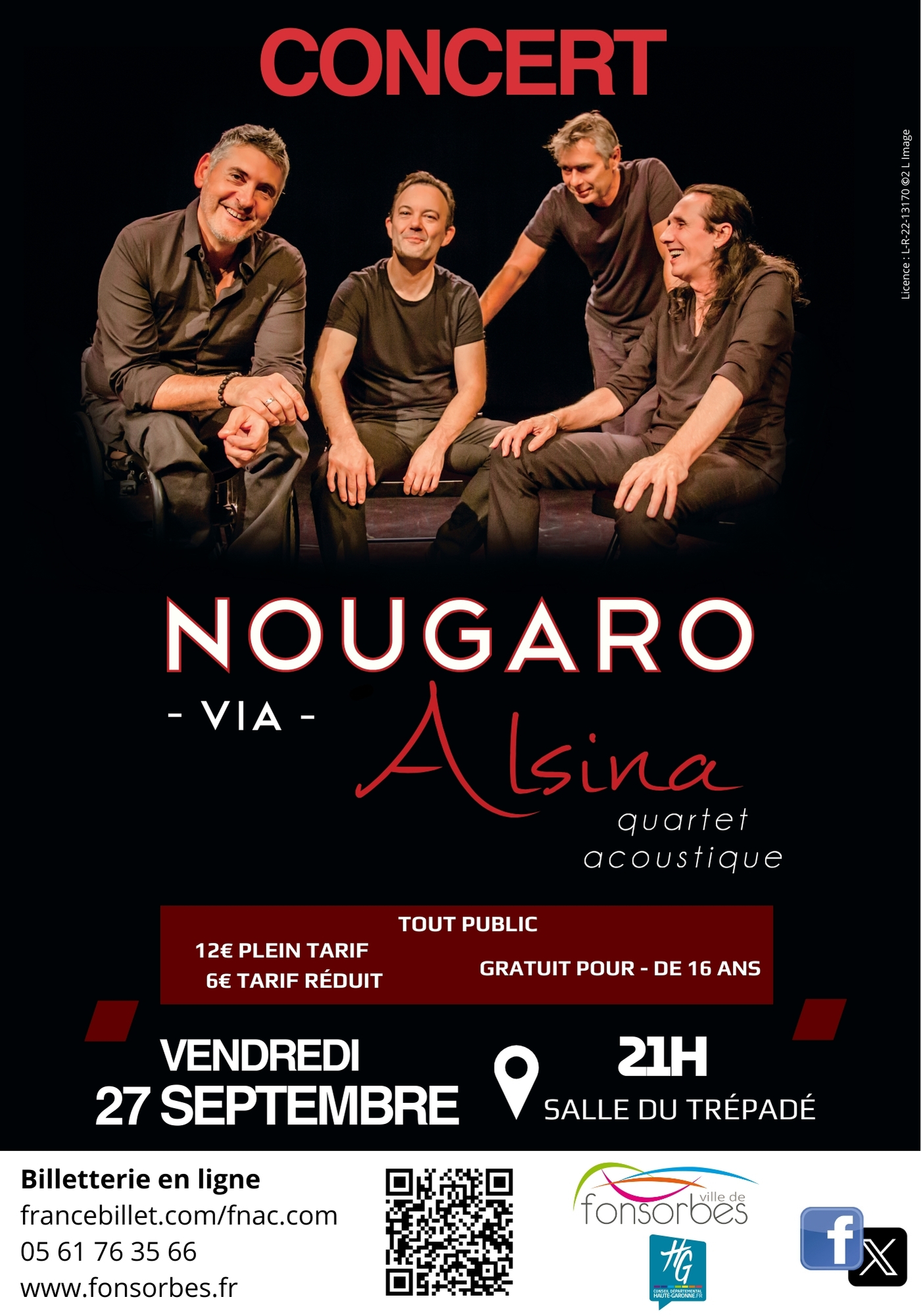 CONCERT "NOUGARO VIA ALSINA" Le 27 sept 2024