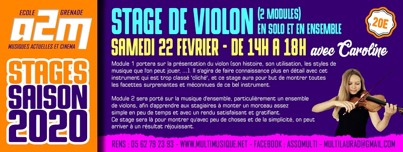 STAGE MUSIQUE - VIOLON, GRENADE