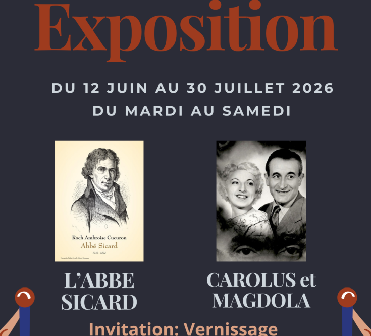 Expo Vernissage Abbé sicard Carolus et Magdola