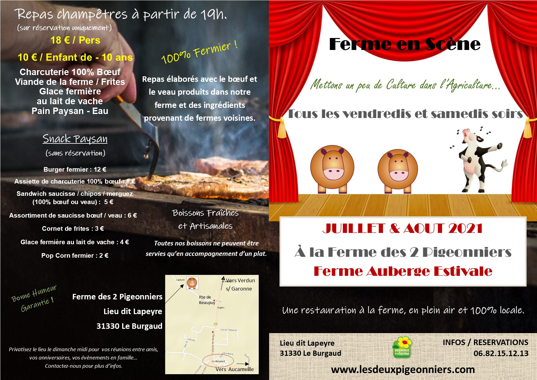 Flyer Ferme en Scène, LE BURGAUD