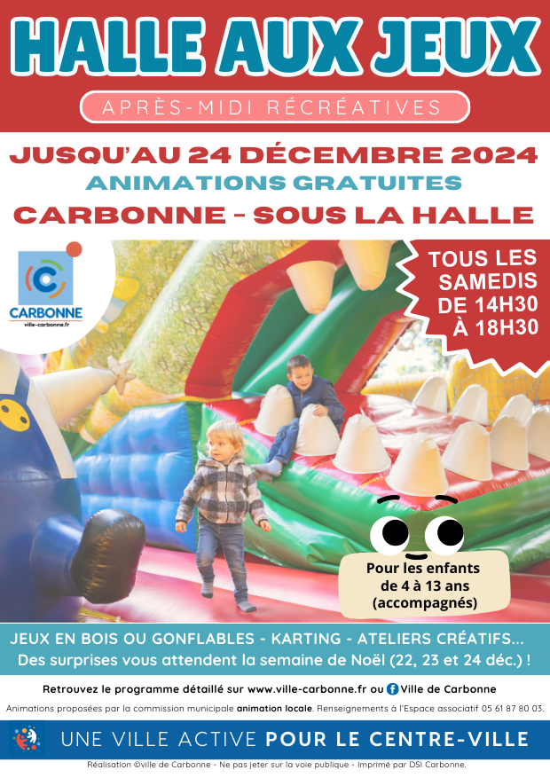 HALLE AU JEUX 2024 Du 16 nov au 21 déc 2024