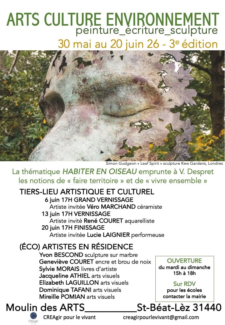 EXPOSITION - ARTS CULTURE ENVIRONNEMENT - HABITER EN OISEAU