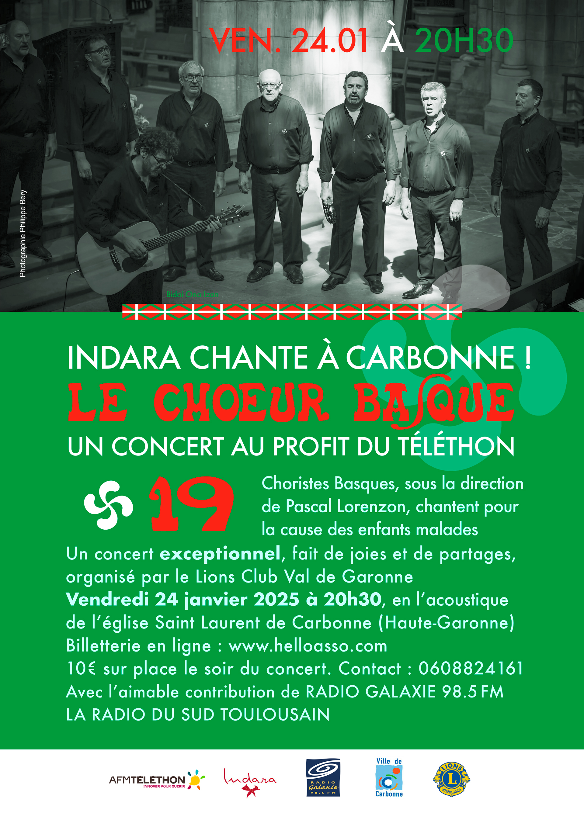 CONCERT CHOEUR INDARA Le 24 janv 2025