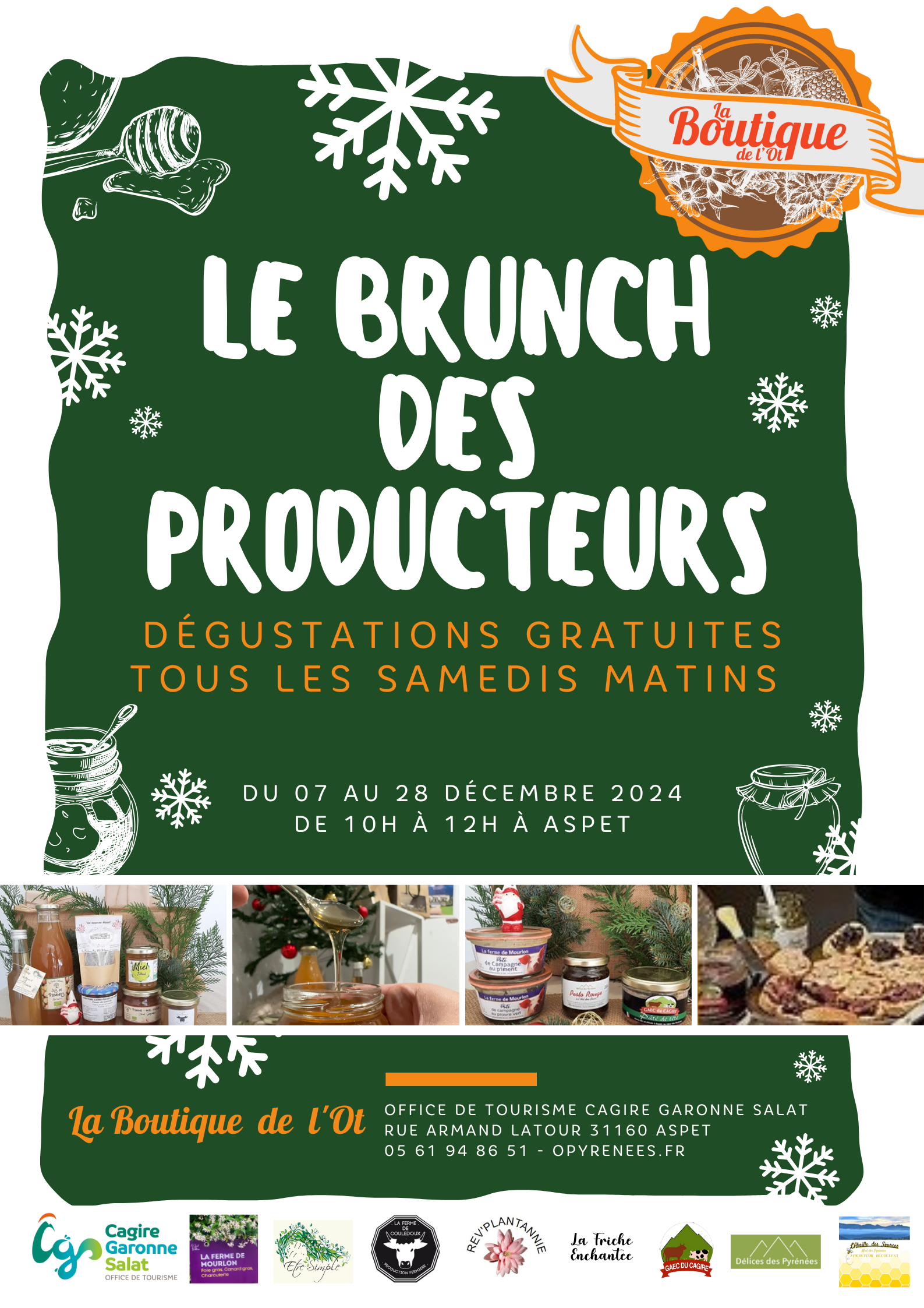 LE BRUNCH DES PRODUCTEURS Du 7 au 28 déc 2024