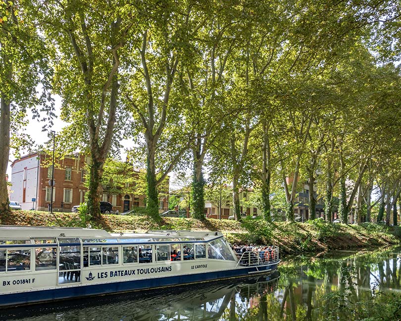 Le canal du Midi en gabarre - © Remi Deligeon