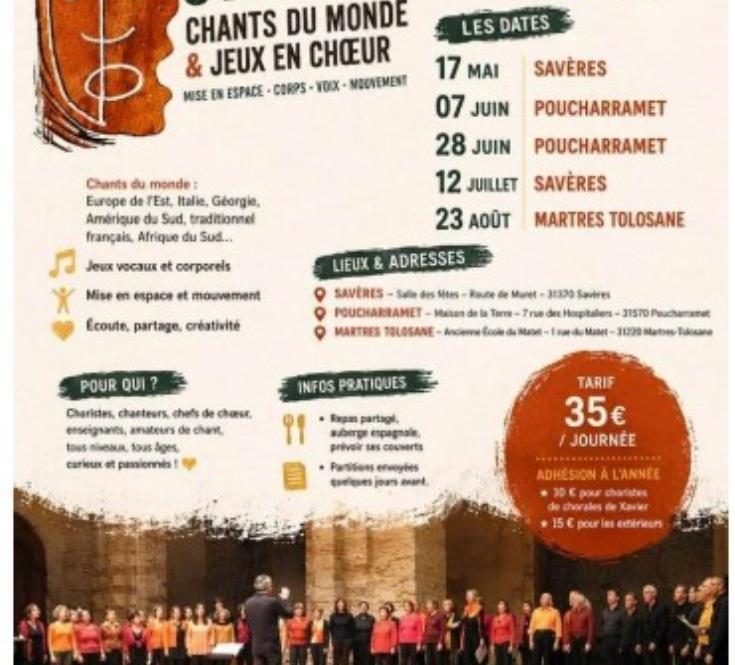 MAI - JUIN - JUILLET - AOUT - sateg chorale - CDG