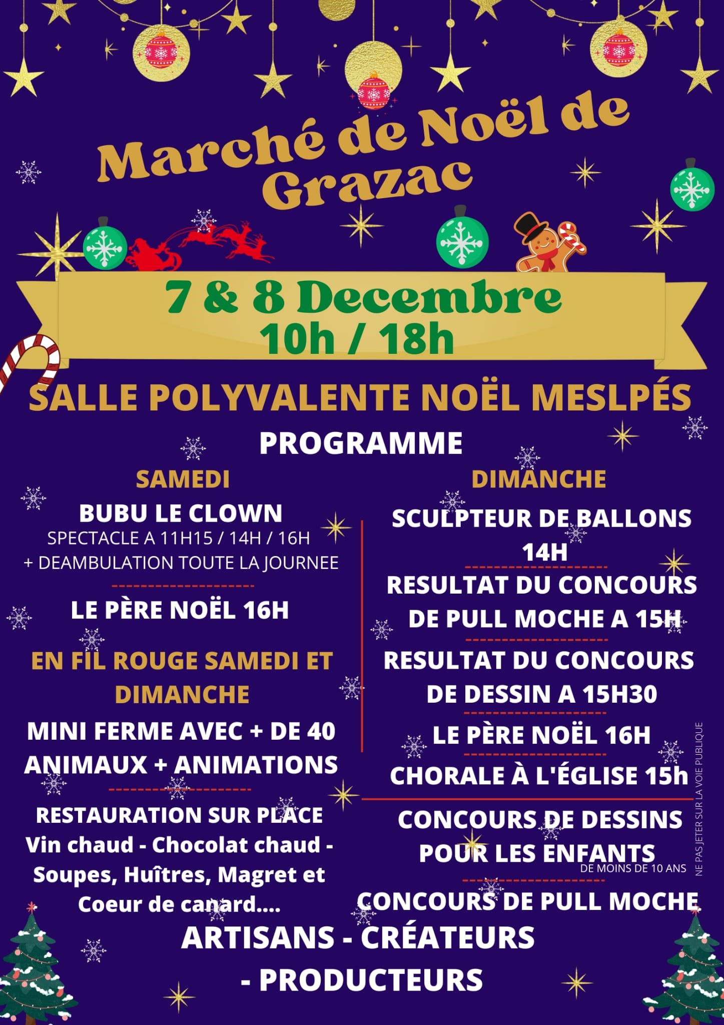 MARCHE DE NOEL Du 7 au 8 déc 2024